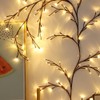 Leadigol Vine Lights, 96 LEDs Bendable Willow Vine Lights,8 Modes