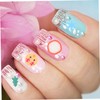 Baluue Xmas Nail Art Decors Compartment Soft Pieces for Manicure