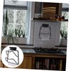 Mobestech 1pc Punch Pot Lid -mounted Kitchen Storage Organizer for