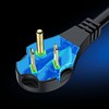Maximm Flat Plug Extension Cord 2 ft with Slim Space-Saving
