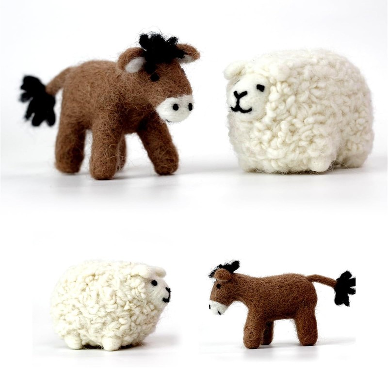 ThinkThings Nativity Felting Kits,Needle Felting kit,Gift Needle Felting Kits for
