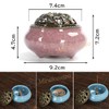 miraicosmo Incense Burner Incense Holder Set Soothing Color Ceramic (Pink)