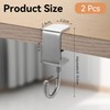 Pack of 2 Table Hooks, Bag Holder for Table, Bag