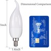 OHLGT E12 Flame Bulbs 12 Pack, 3 Mode LED Candelabra