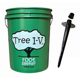 Tree I-V Original Base Root Feeder Watering System - Durable Self-Supported 5-Gal Reservoir with No-Hands Filling - Water 1 Tree in 1 Minute - Weekly