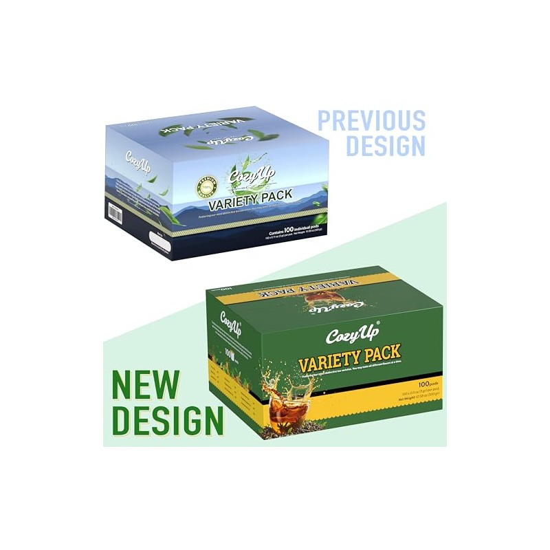 Cozy Up 100-Count Tea Pod Variety Pack for Keurig Brewer