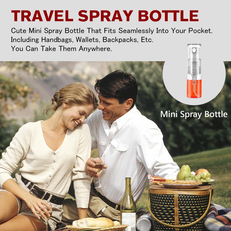 Csdtylh Mini Spray Bottle 2ml, Refillable Glass Spray Bottle, Glass