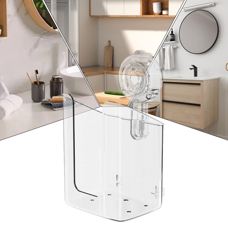 Wipes Dispenser for Bathroom | Suction Cup Clear No Punching