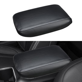 INTGET Car Center Console Cover for 2024 2025 Subaru Outback Legacy Accessories 2023 2022 2020 2021 Leather Armrest Cover Arm Rest Box Lid Cover Seat Protector (Carbon Fiber Texture)