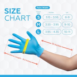 UniGroup Care [100 Pcs Nitrile Gloves - Powder & Latex Free Disposable Exam - Medical & Foo...