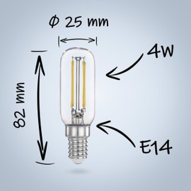 POPPSTAR 2 x E14 Cooker Hood 4W 6000K Cool White LED Bulb 440lm (40W)