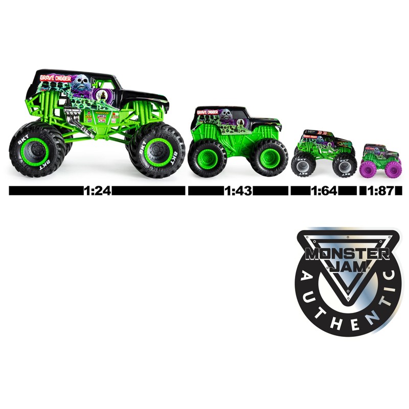 Monster Jam, 3 Pack Charged Beasts (Dragon, Octon8 and Ice