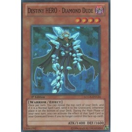 YU-GI-OH! - Destiny Hero - Diamond Dude (LCGX-EN124) - Legendary Collection 2 - 1st Edition - Super Rare