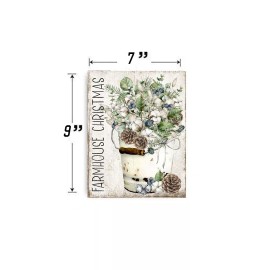 Twisted R Design Farmhouse Christmas Printed Handmade Wood Sign