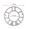 Anhoer 4Pcs Aluminum Alloy Wheel Spacers 5mm Universal Wheel Accessories
