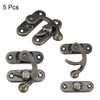 sourcing map Antique Vintage Lock Clasp Right Latch Hook Hasp