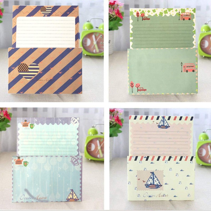 SCStyle 48Pcs Stationery set-32 Cute Lovely Kawaii Special Design Writing