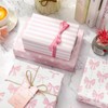 FYSUIMU 12 Sheet Valentine's Day Bow Wrapping Paper -Not Roll-