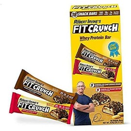 FITCRUNCH Protein Bars, Snack Size Variety Pack, Gluten Free 18 Pack (Peanut