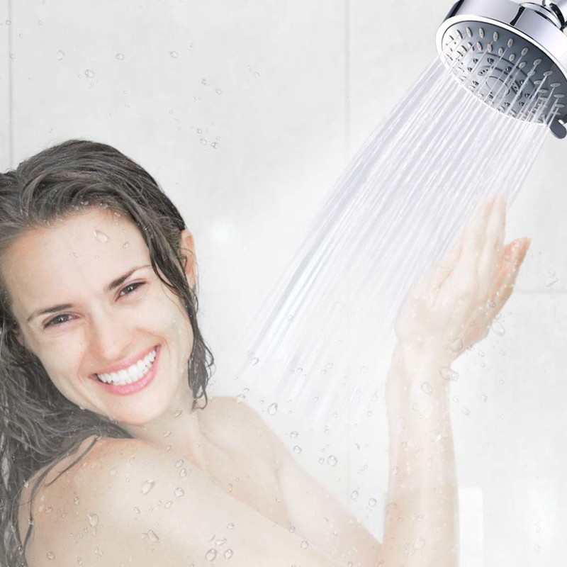 Aisoso Shower Head High Pressure Rain Fixed Showerhead 5-Setting with