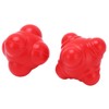 2pcs Rubber Reaction Bounce Balls Irregular Shape Reaction Balls for
