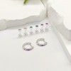 jagosen Flat Back Earrings Sterling Silver Plated Stud Hoop Earrings