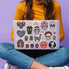 A4 Sticker Sheet Skulls Vinyl Stickers - Mexican Day of
