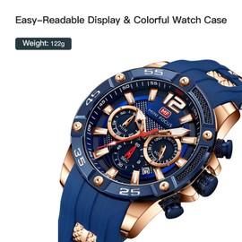 Mini Focus Sports Watch Casual Mens Watch Waterproof Quartz Watch Multi-Function Luminous Men's Watch 0349g