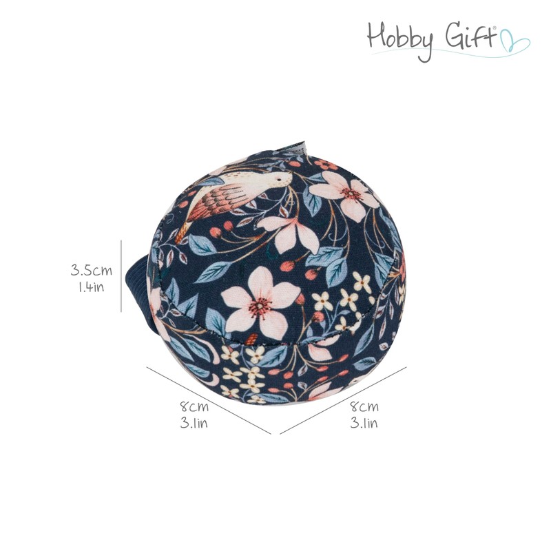 Hobby Gift Elasticated Wearable Pincushion – Blossom Birds, Wrist Strap