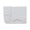 ESSIX Royal Line Cotton Percale Fitted Sheet, white, 2 x