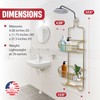 Better Houseware Shower Caddy - Shower Organizer Shelves with Hooks,