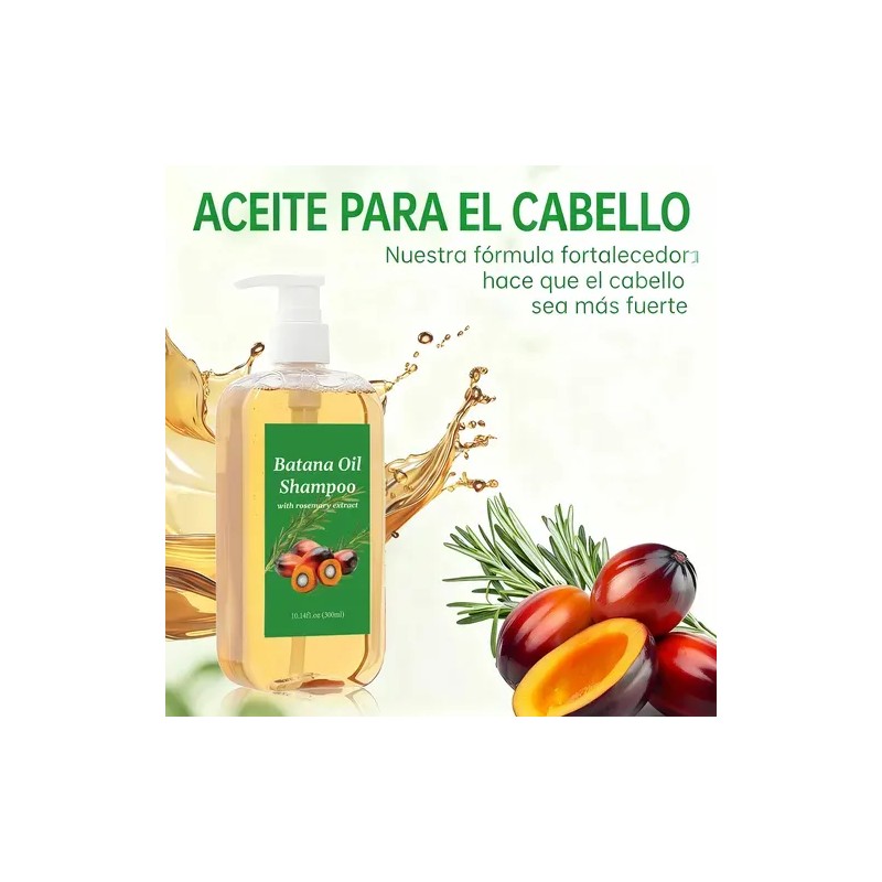 Shampoo Batana Oil Y Romero 300ml | Crecimiento Y Anticaída