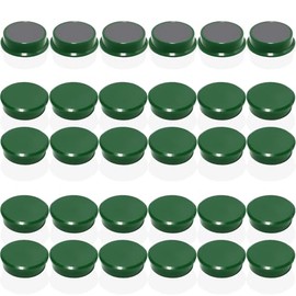 DUJEQM Fridge Magnets, 30 PCS Magnet Refrigerator Magnets Small Magnets for Whiteboard,Round Strong Magnets Heavy Duty Magnets Cute Mini Whiteboard Magnets for Fridge Home Classroom Office (Darkgreen)