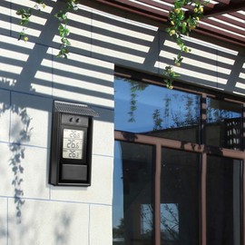 PCXWTLN Greenhouse Thermometer, Outdoor Thermometer Weatherproof, Digital Max Min Greenhouse Thermometer Monitor 0.1 °C Resolution, -20-50 °C Temperature Range, Garden Thermometer Outdoor