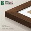 VCK 16x20 Picture Frame 4 Pack, Brown Wood Poster Frame,