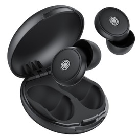 Ear Plugs for Sleeping Noise Cancelling,10dB Soft Earplugs for Concert, Reusable Ear Plugs for Noise Reductionwith Case & 8 Eartips(wear Differentearplug Tips), for Sleeping (Black)