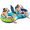 QPAU Inflatable Double River Tube, 2 Person 660lb Capacity, Puncture-Resistant