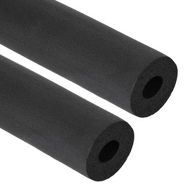 PATIKIL 3/4" (20mm) ID x 6.6Ft x 0.59" Pipe Insulation Foam Tube, 2pcs Pipe Cover Wrap Roll Bar Tubing for Handle Grip HVAC Air Conditioner Units, Black