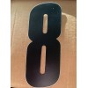 NOS OLD SCHOOL BMX BLACK PLATE NUMBER 8