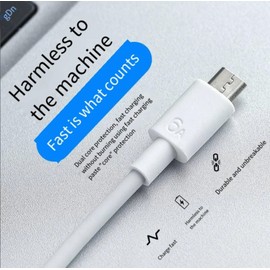 Generic USB C Cable 3A Fast Charge, USB A to Type C Charger Cord Braided Compatible with Galaxy A10e A20 A50 A51 A71, S20 S10 S9 S8 Plus S10E, Note 20 10 9 8, Moto G7 G8 (6A - White 6 Feet)