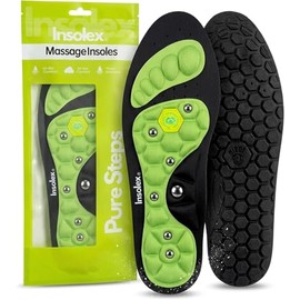 Plantillas de acupresión originales InsoleX® para hombres y mujeres, plantillas magnéticas de masaje con terapia de acupuntura, absorción de impactos,