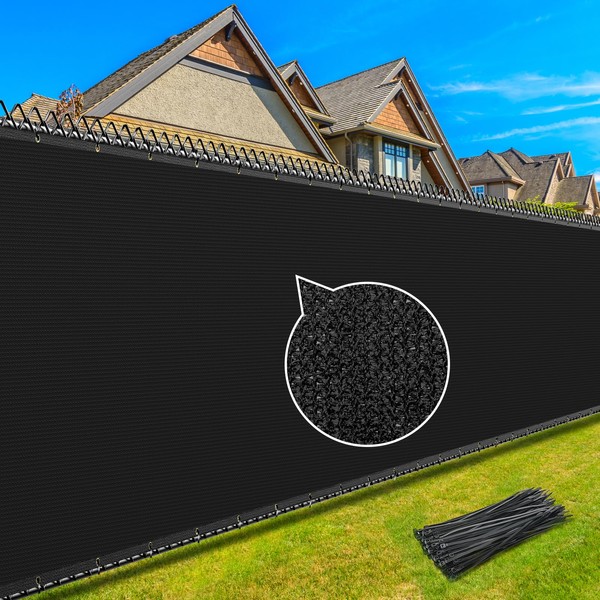 Kesfitt Fence Privacy Screen,6X25FT Heavy Duty 170GSM Fence Covering Privacy