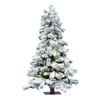 Vickerman Flocked Spruce Alpine Artificial Christmas-Trees, 5', Green