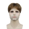 Lydell Short Straight Synthetic Wigs with Bangs for Men Light