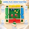 Shut The Box Game, Wooden Number Flip Board Dice Tabletop