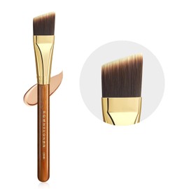ROWNYEON CM185 Foundation Brush, Thin, Flat, Extra Fine, Red Desert Series, Easy to Use, Professional Specifications, Skin-friendly, High-grade Fiber Bristle, Easy to Carry, Lightweight, For Beginners