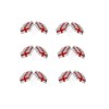 25Pcs St George Hand Flags England Hand Waving Fabric Mini