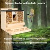 Intoo Lifes Squirrel Feeder Case for Outside, Durable Wooden Squirrel
