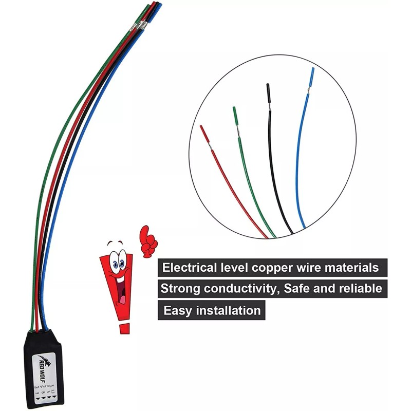 Red Wolf DC 12V to 6V Factory Backup Camera Step