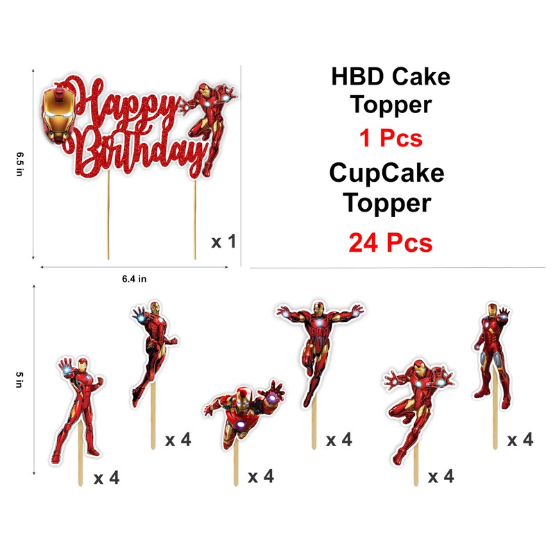 Seyal® Irn Man Theme Birthday Party Supplies